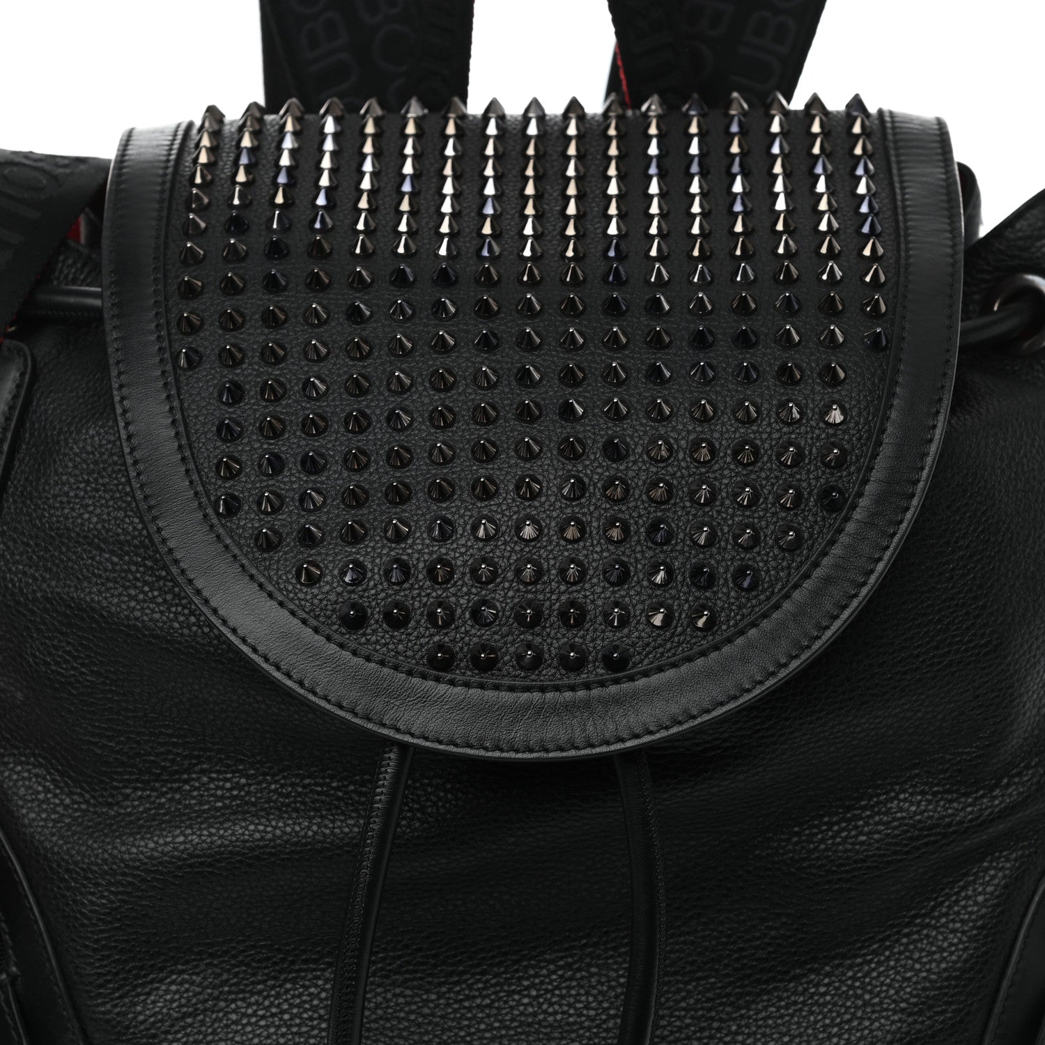 Christian Louboutin Calfskin Spiked Explorafunk Backpack Black 7 of 10