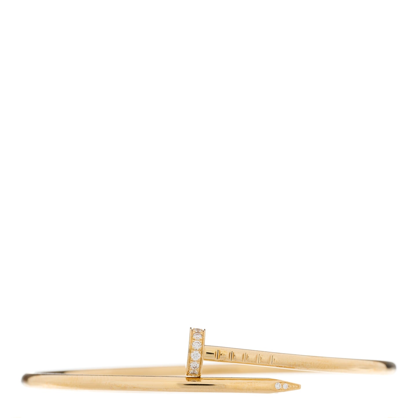 18K Yellow Gold Diamond Small Juste Un Clou Bracelet 16