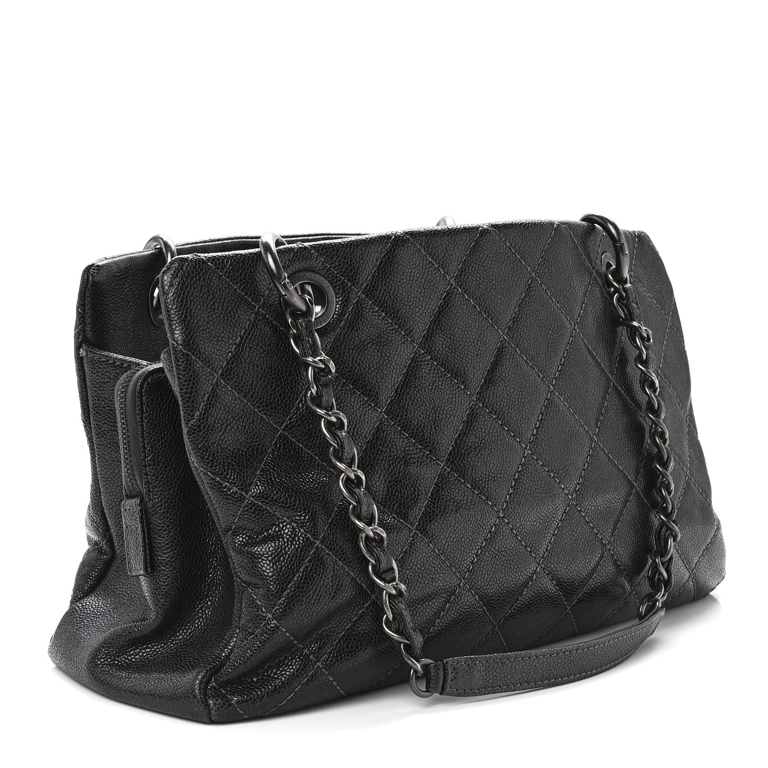 Chanel Iridescent Caviar Quilted Chic Shopping Tote 3 of 11