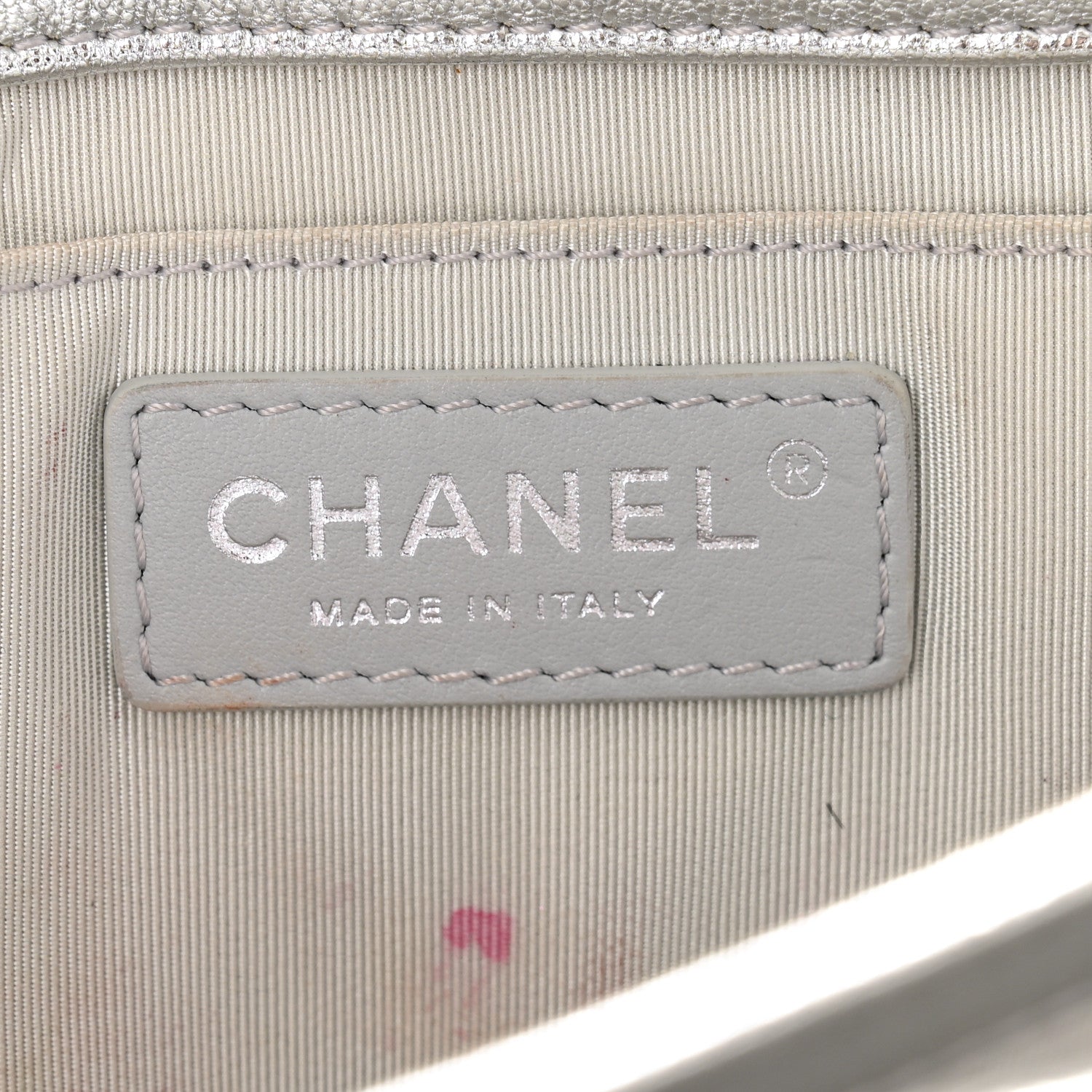 Chanel Metallic Calfskin Quilted Fold Up Again Clutch Silver 7 of 11