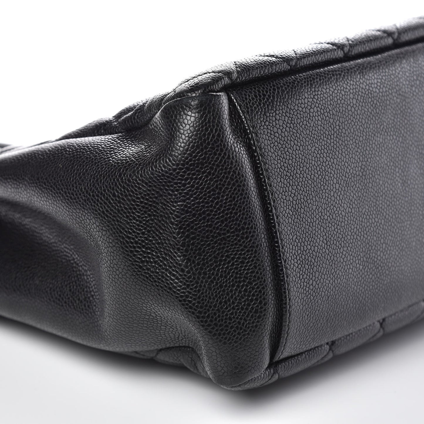 Caviar Quilted Grand Shopping Tote GST Black