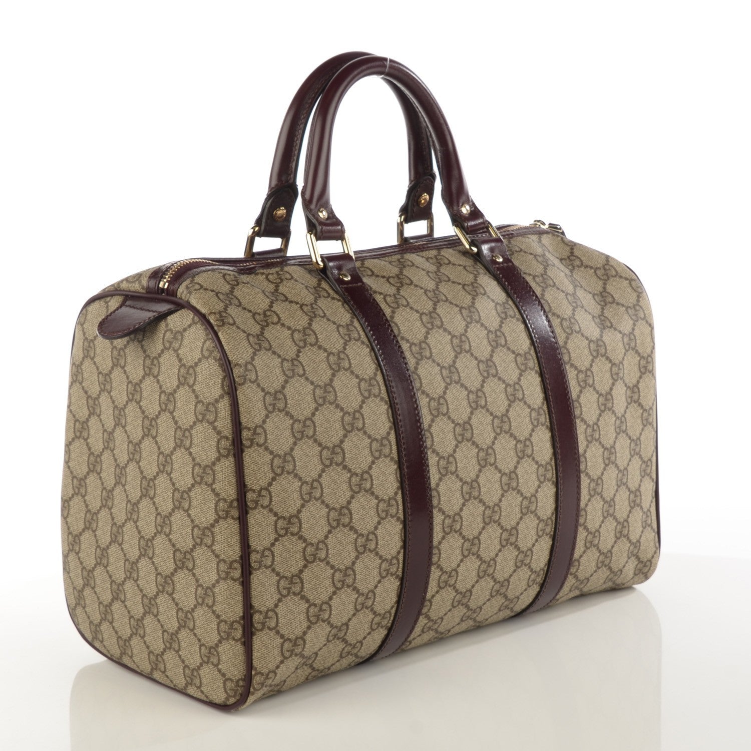 Gucci GG Plus Monogram Medium Joy Boston Bordeaux 3 of 7