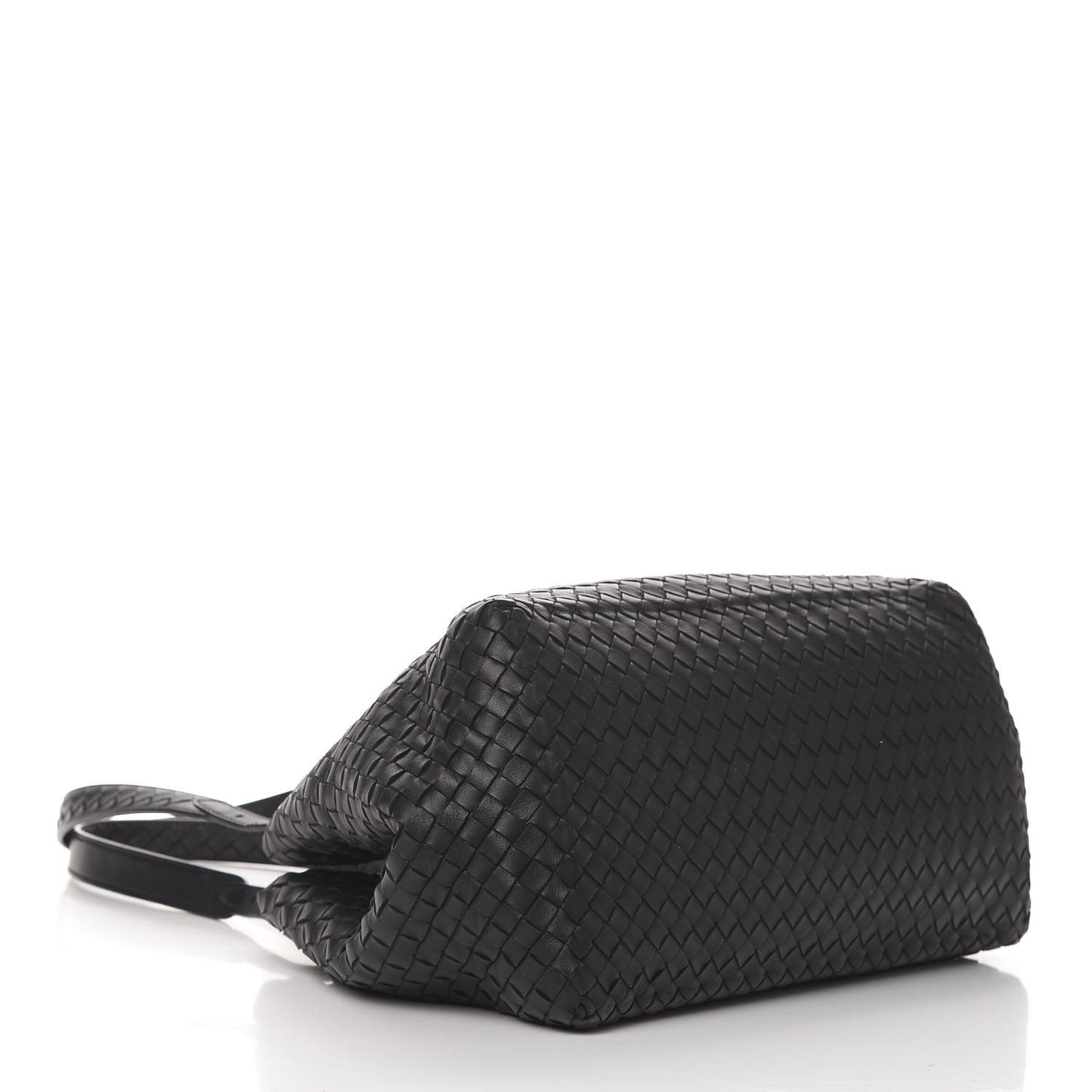 Nappa Intrecciato Medium Cesta Tote Black