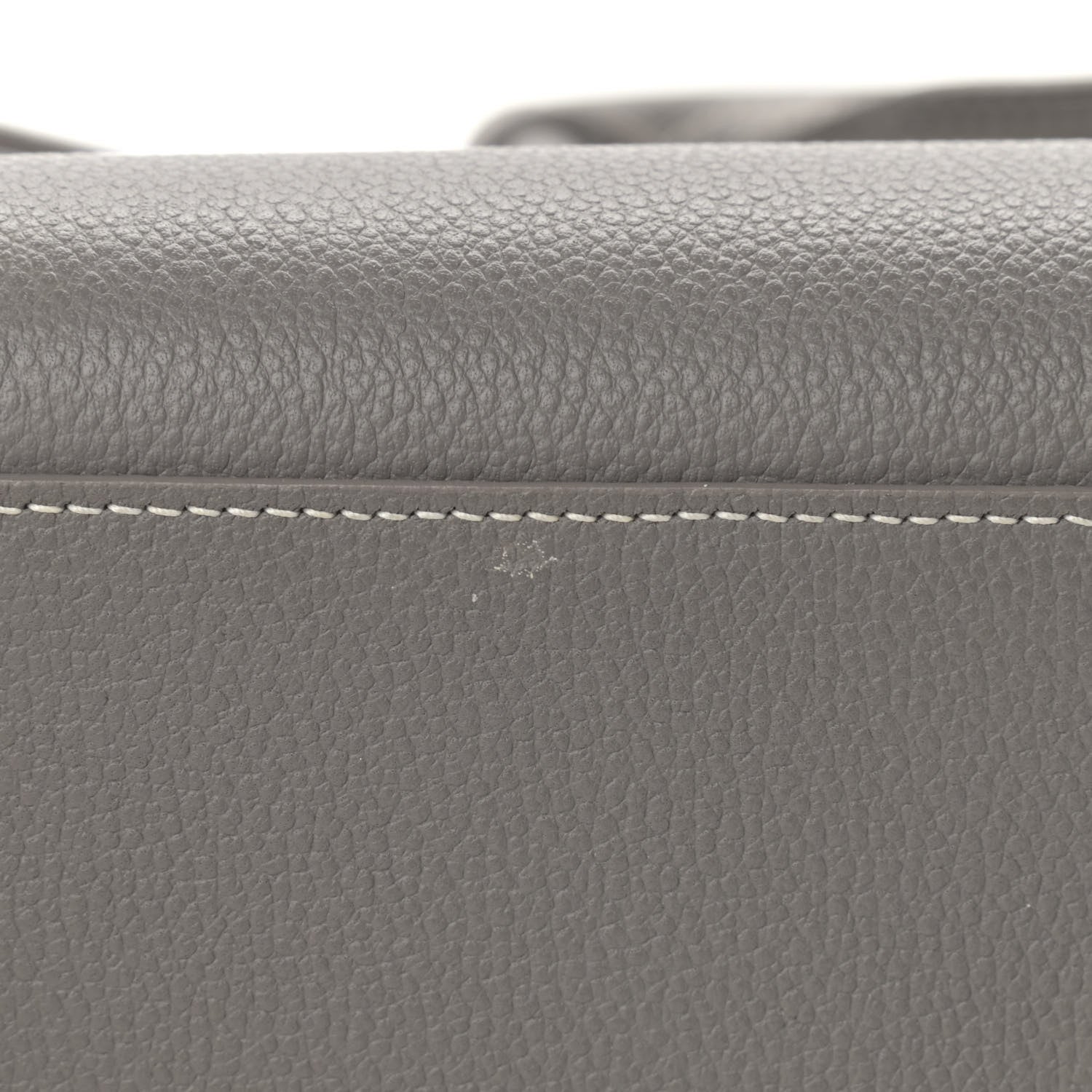 Saint Laurent Grained Calfskin Topstich Baby Sac De Jour Fog 15 of 17