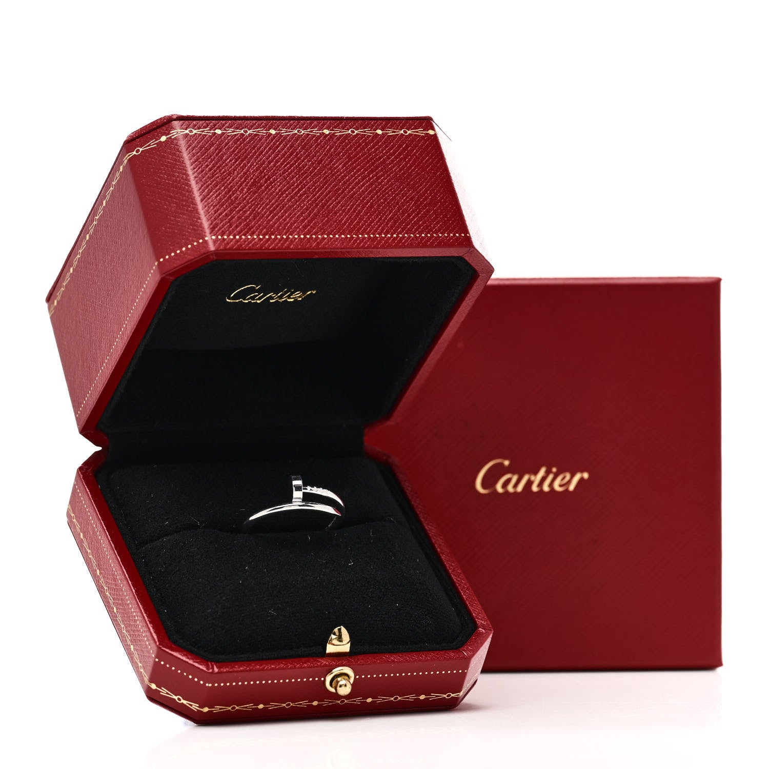 Cartier 18K White Gold Small Juste Un Clou Ring 57 8 6 of 6