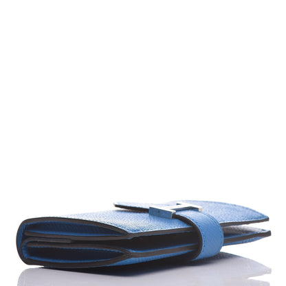 Hermes Epsom Mini Bearn Wallet Bleu Zellige 4 of 9