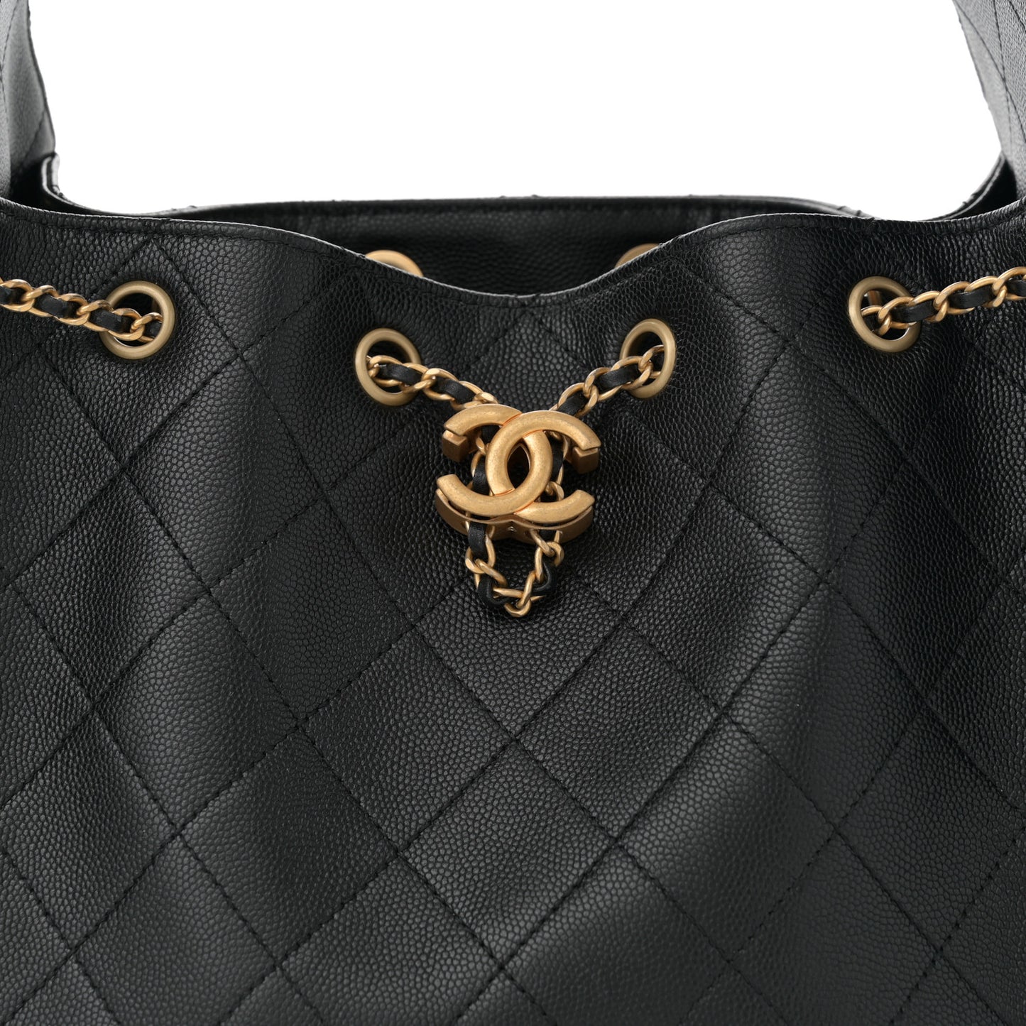 Caviar Quilted Small Chanel 25 Handbag Black