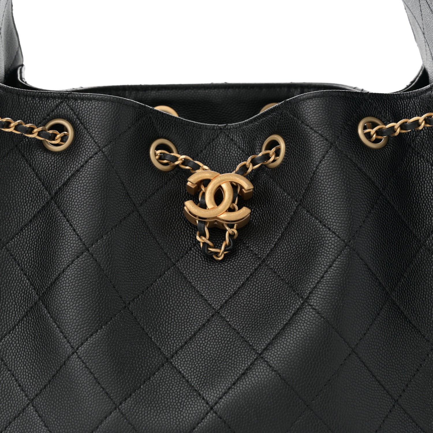 Chanel Caviar Quilted Small Chanel 25 Handbag Black 8 of 11