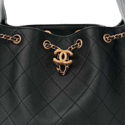 Chanel Caviar Quilted Small Chanel 25 Handbag Black 8 of 11