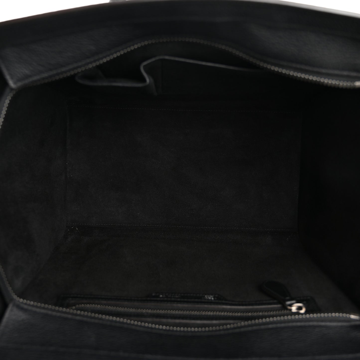 Drummed Calfskin Mini Luggage Black