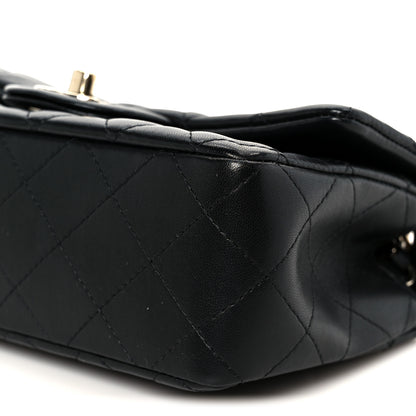 Chanel Lambskin Quilted Mini Rectangular Flap Black 11 of 12