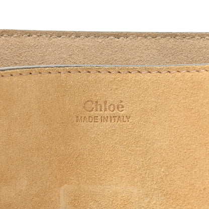 Chloe Suede Smooth Calfskin Drew Shoulder Bag Milky Coffee 6 of 12