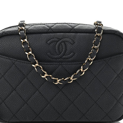 Chanel Iridescent Caviar Quilted Small Coco Tassel Camera Case Black 8 of 10