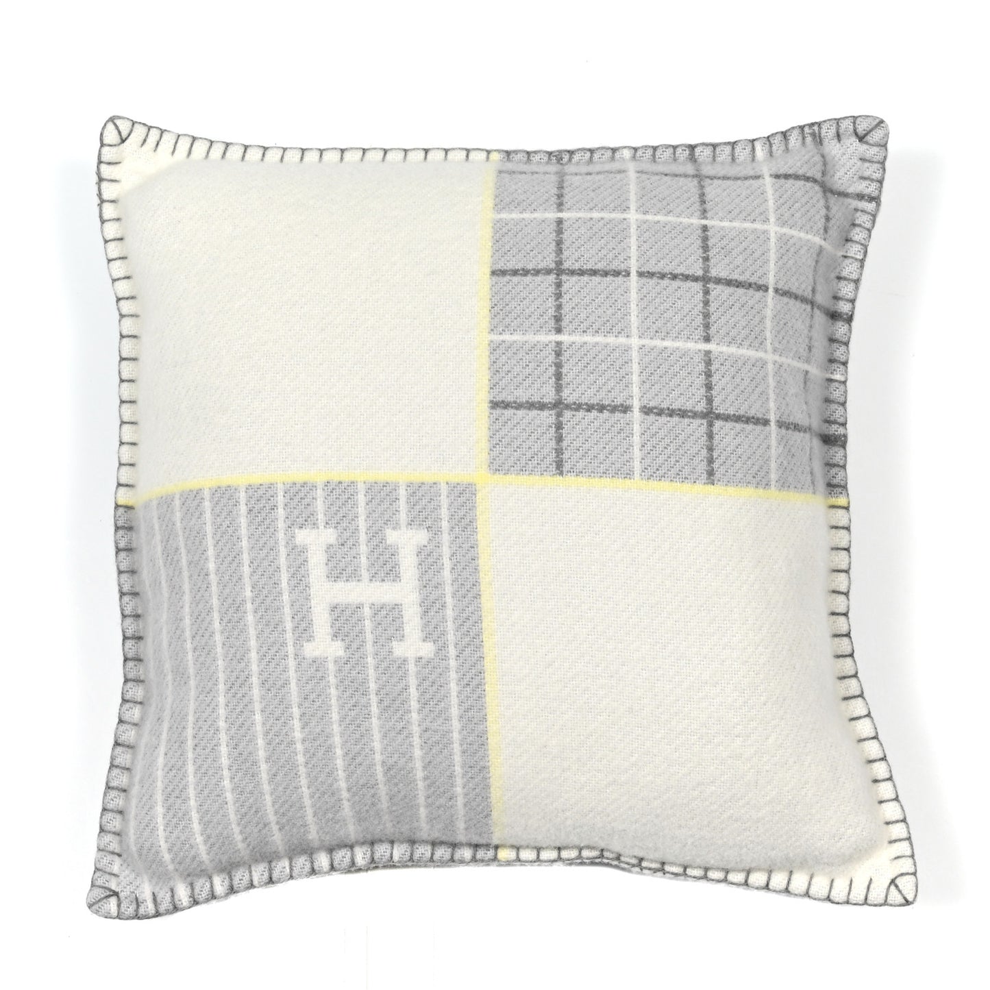 Wool Cashmere Avalon Cabriole Pillow Gris Perle