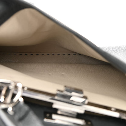 Fendi Cuoio Romano Selleria Bi-Color Medium Peekaboo Iconic Satchel Asfalto Latte 5 of 12
