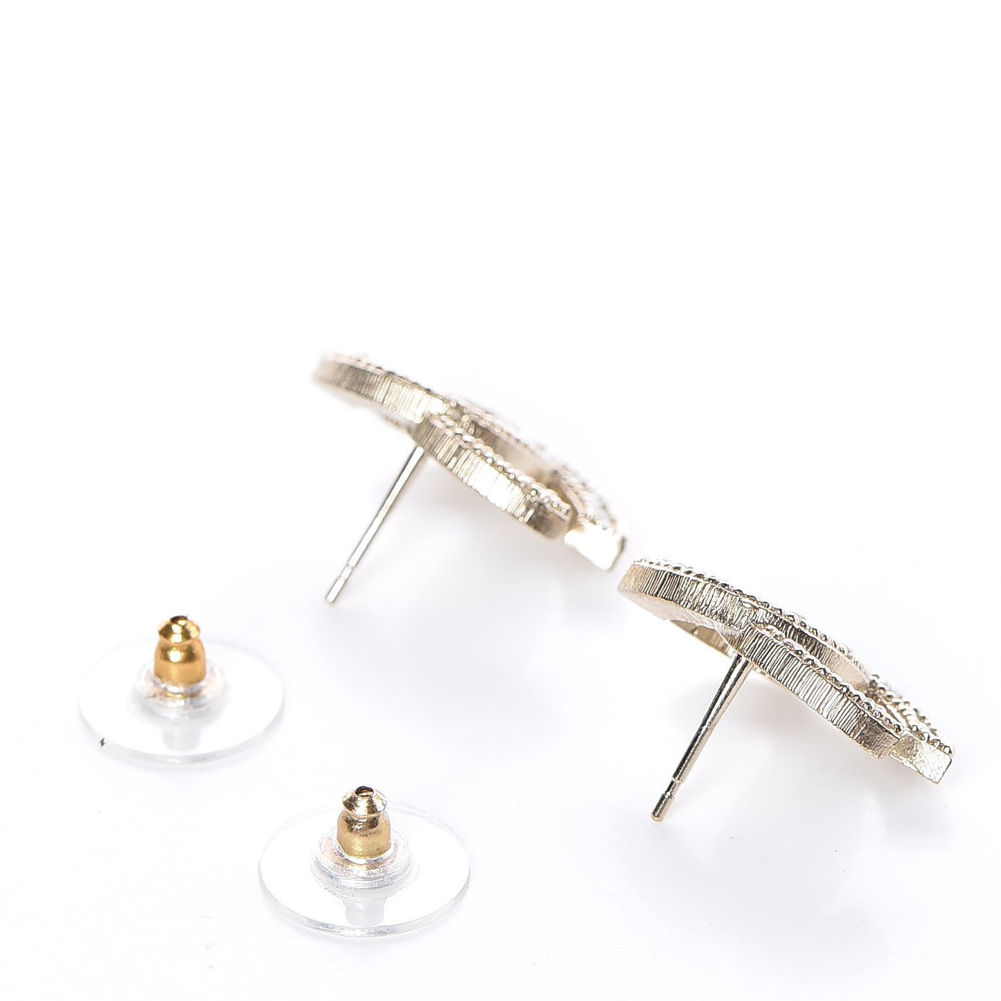 Pearl CC Earrings Gold