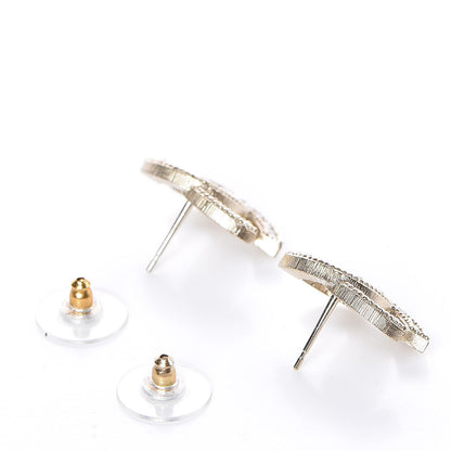 Chanel Pearl CC Earrings Gold 3 of 5