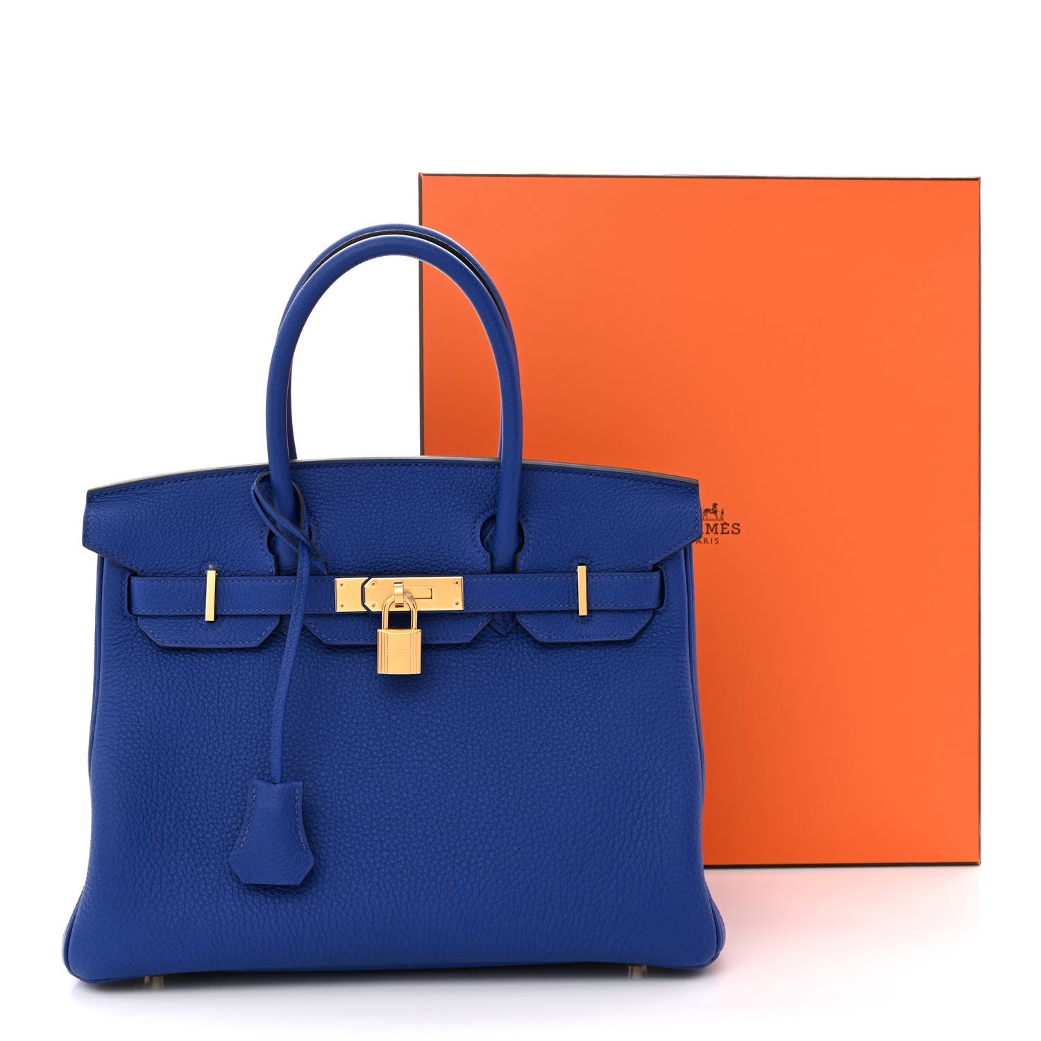 Hermes Togo BIRKIN 30 Bleu Royal 11 of 11