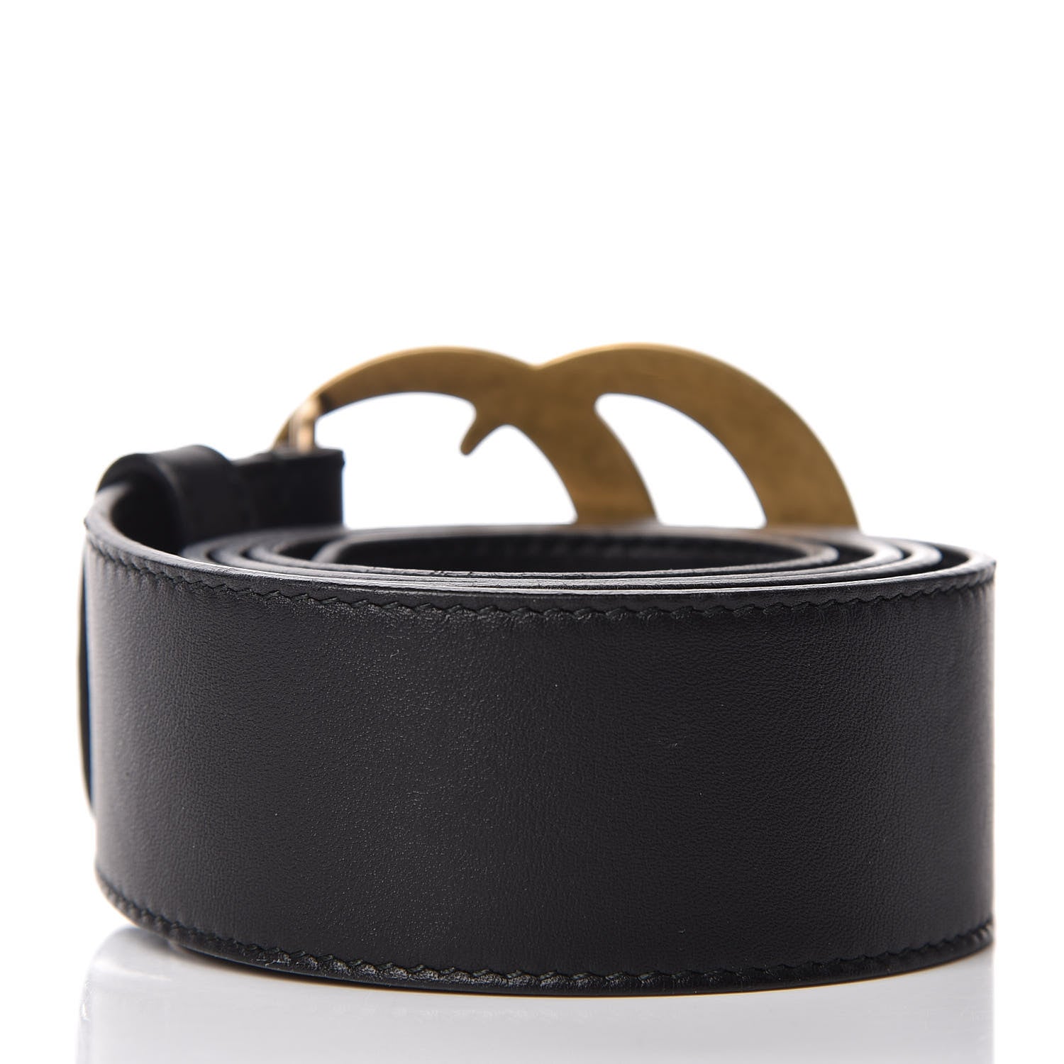 Gucci Calfskin Double G 40mm Belt 80 32 Black 3 of 6