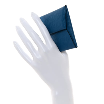Hermes Epsom Bastia Coin Purse Bleu Paon Colvert 2 of 8
