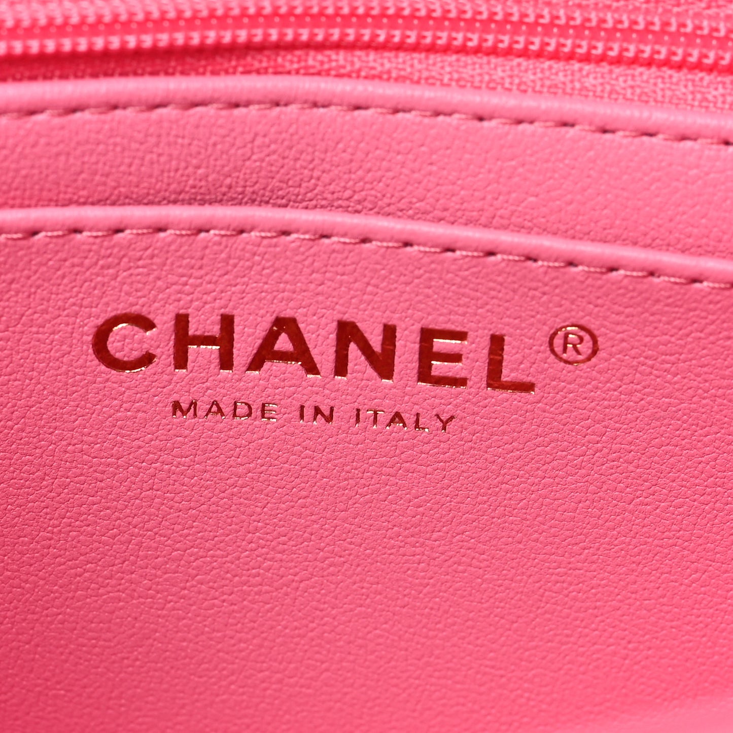 Lambskin Quilted Mini Top Handle Rectangular Flap Pink