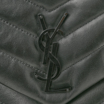 Saint Laurent Calfskin Y Quilted Monogram Monochrome Medium Loulou Chain Satchel Black 11 of 11