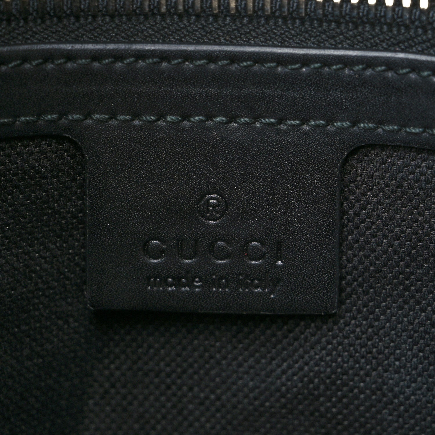 Gucci GG Supreme Monogram Appia Calfskin Web Flat Messenger Bag Black Grey 6 of 9