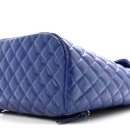 Chanel Lambskin Quilted Large Urban Spirit Backpack Blue 10 of 15