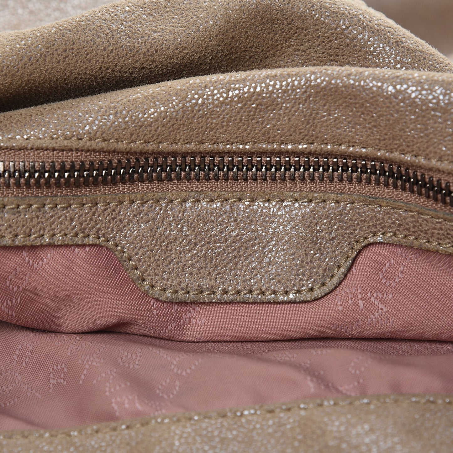 Shaggy Deer Falabella Small Fold Over Tote Taupe
