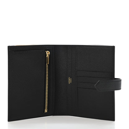 Hermes Epsom Bearn Compact Wallet Black 4 of 4