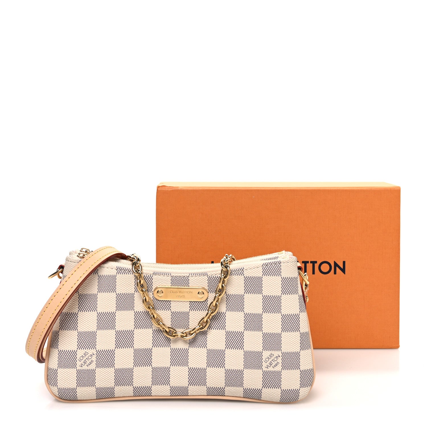 Louis Vuitton Damier Azur Liv Pochette 10 of 10