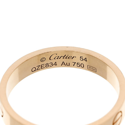 Cartier 18K Yellow Gold 3.5mm LOVE Wedding Band Ring 54 6.75 4 of 5