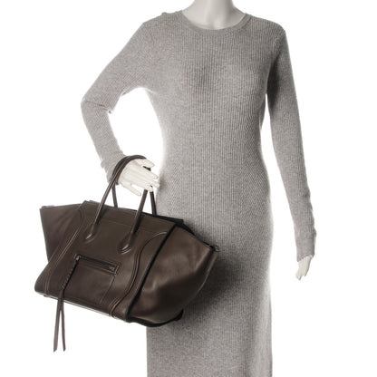 Celine Supple Calfskin Medium Phantom Luggage Khaki 2 of 7