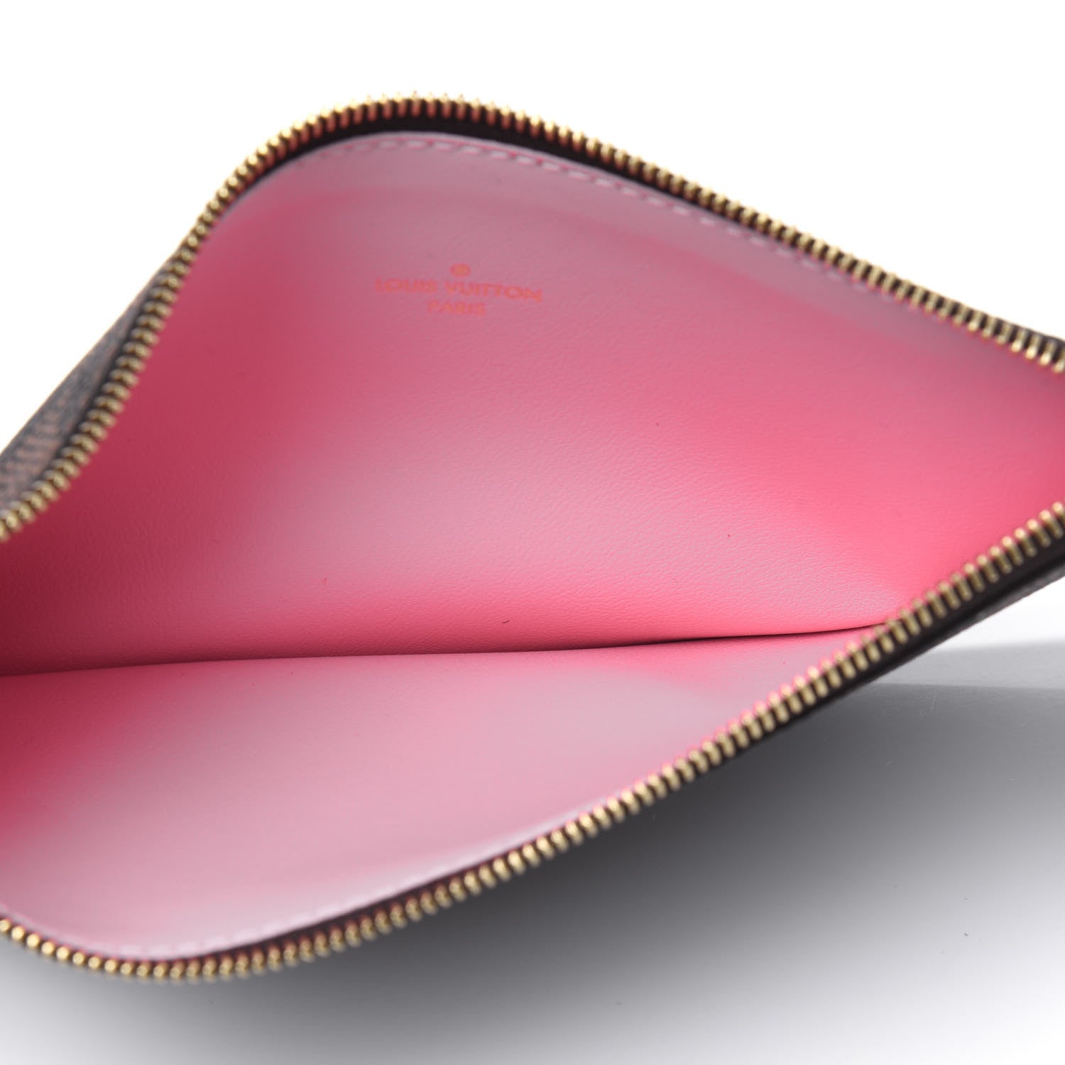 Louis Vuitton Damier Ebene Studded Felicie Chain Wallet Zippered Insert 4 of 4