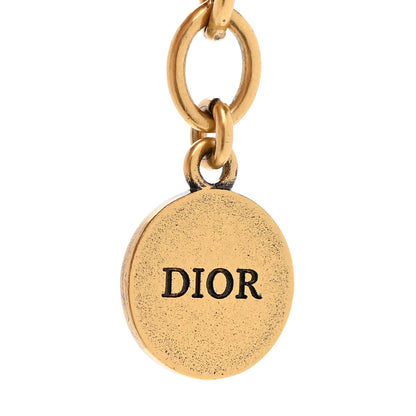 Christian Dior Metal Crystal J'Adior Laurier Choker Necklace Antique Gold 5 of 5