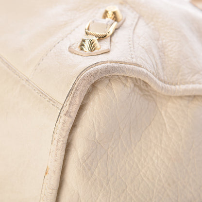 Balenciaga Agneau Giant 12 Gold Hardware City Blanc Creme Light Craie 13 of 15