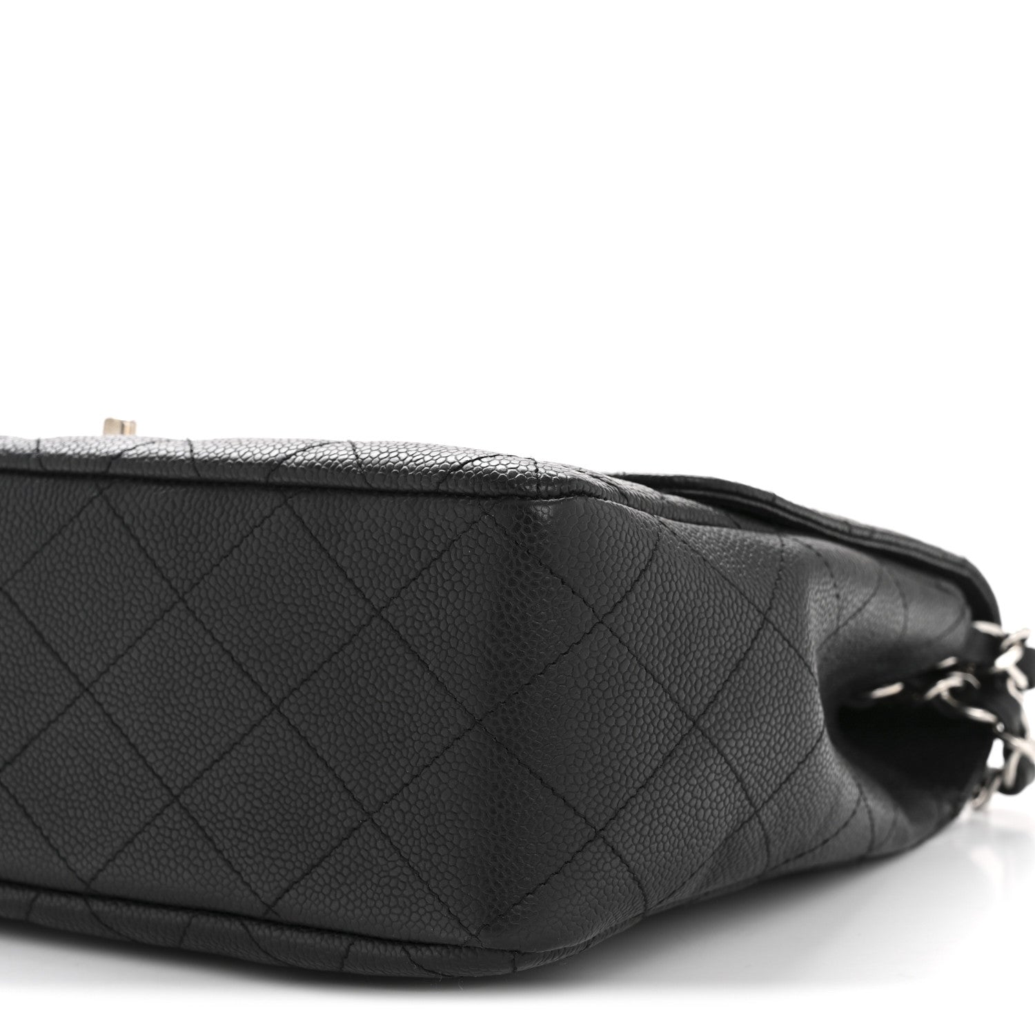 Chanel Caviar Quilted Jumbo Single Flap Black 10 of 13