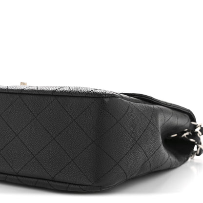 Chanel Caviar Quilted Jumbo Single Flap Black 10 of 13