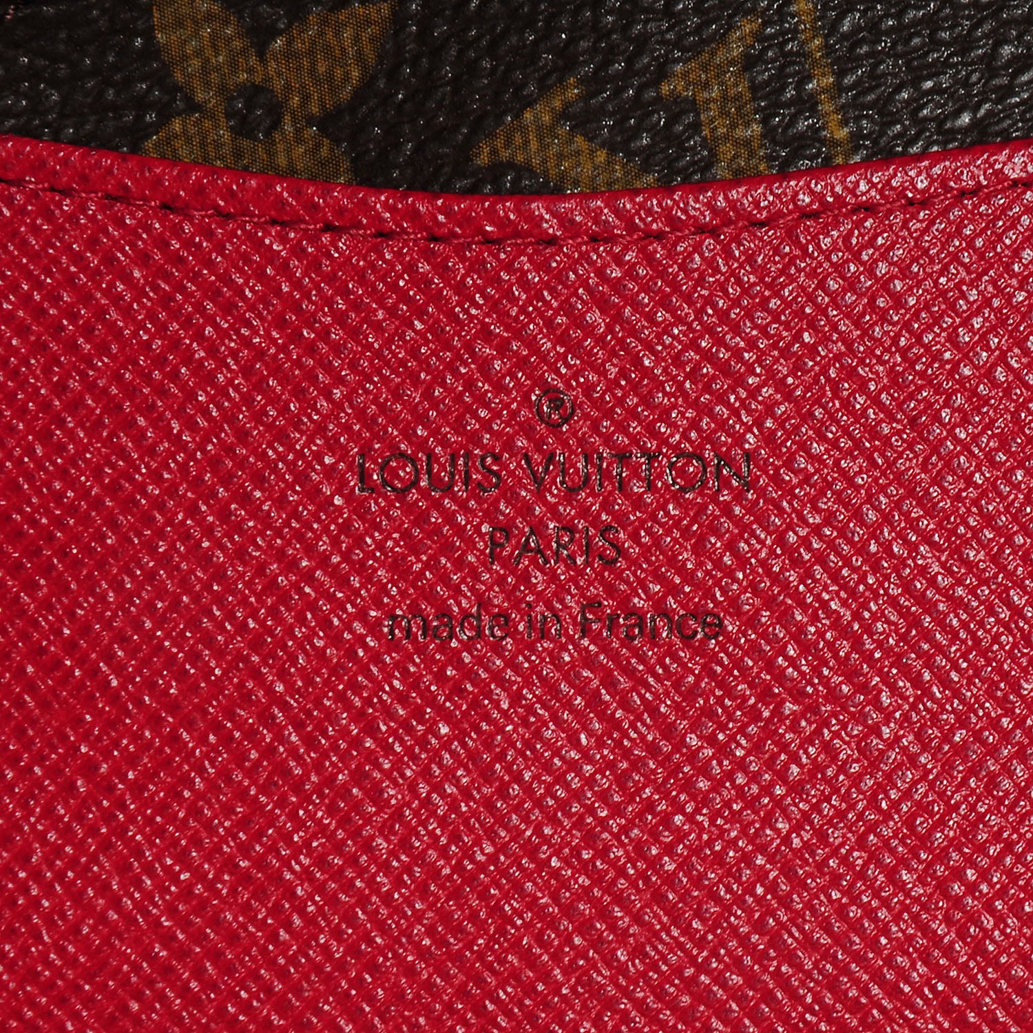 Louis Vuitton Monogram Josephine Wallet Red 7 of 8