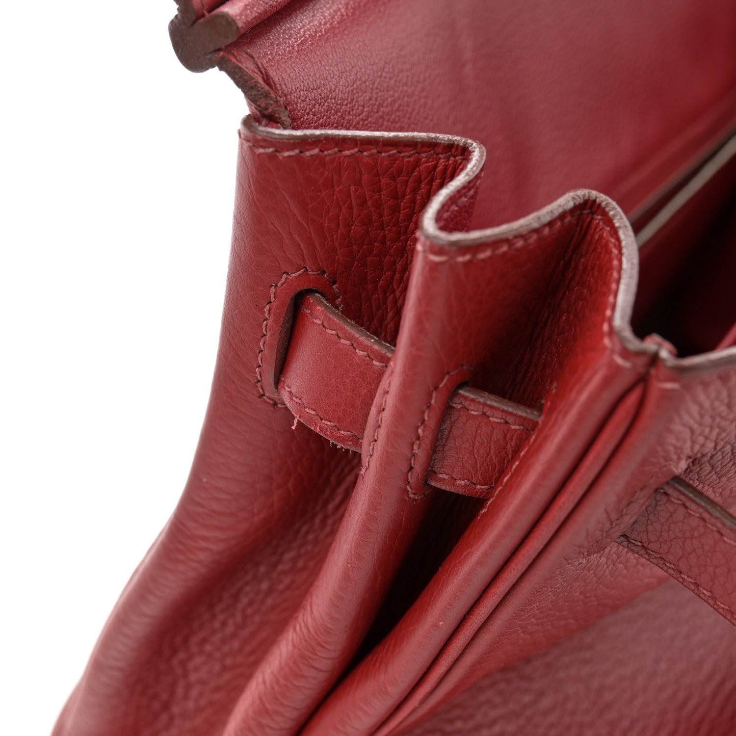Hermes Taurillon Clemence Birkin 30 Rouge Garance 14 of 16