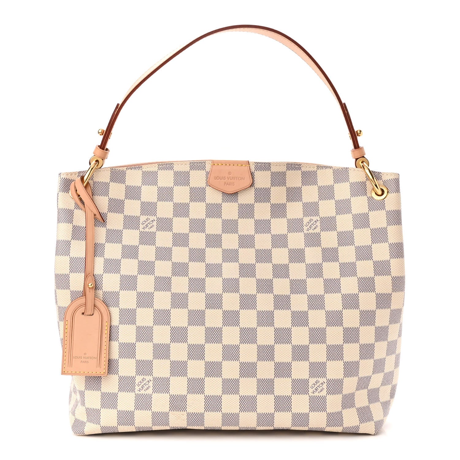 Louis Vuitton Damier Azur Graceful PM Rose Ballerine 1 of 9
