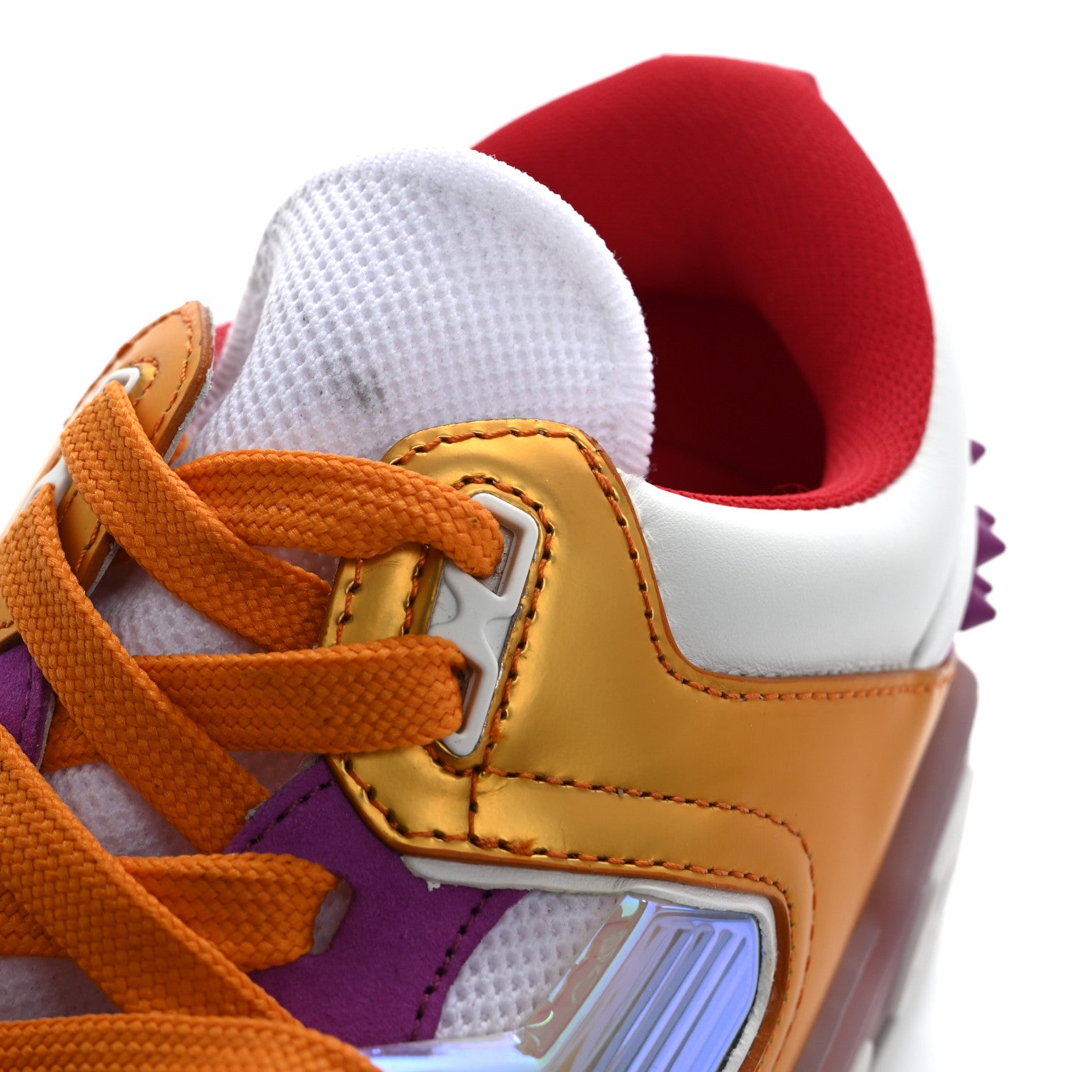 Christian Louboutin Calfskin Suede Spike Astroloubi Donna Low Top Sneakers 40.5 Kismet Supernova 9 of 12