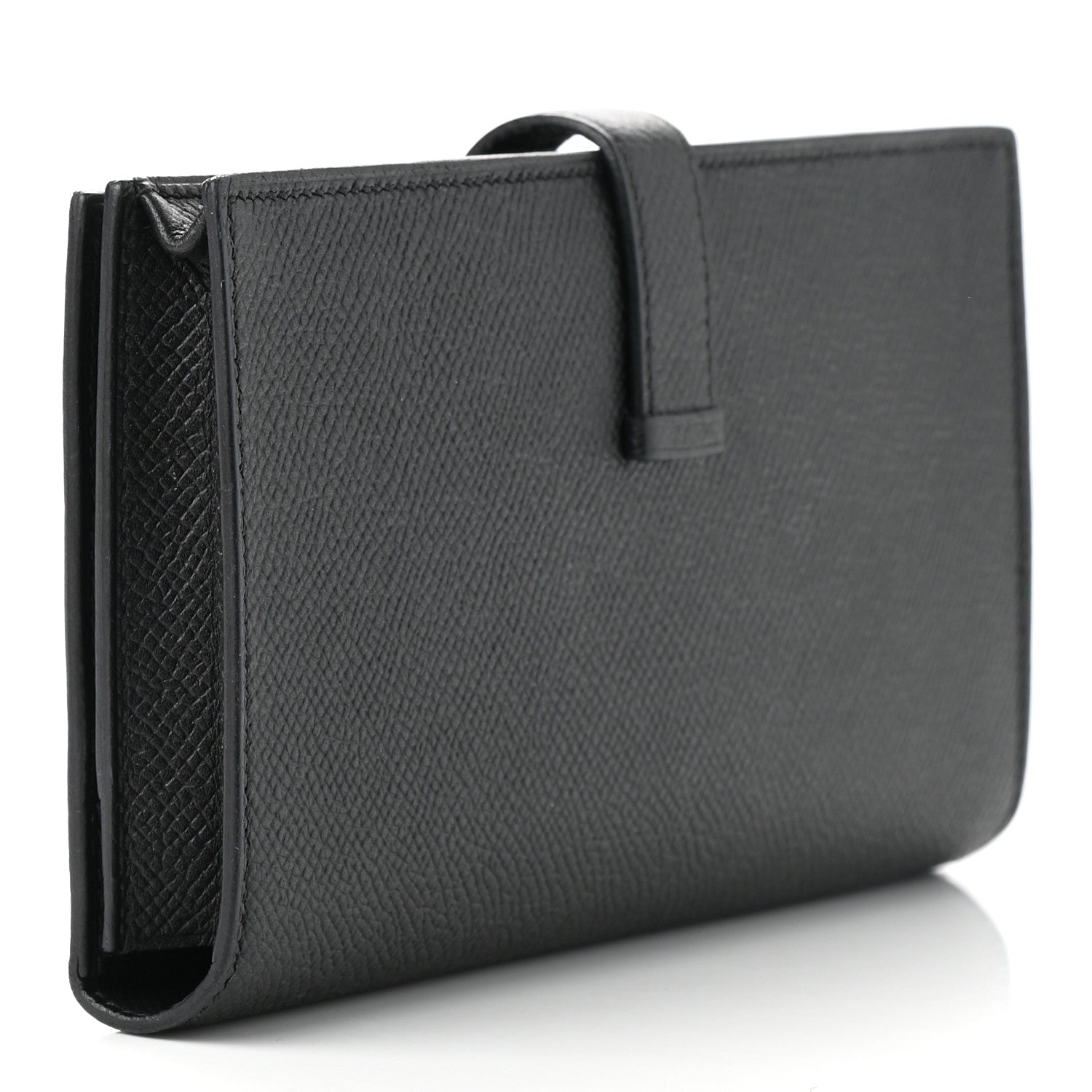 Hermes Epsom Bearn Gusset Wallet Black 3 of 8