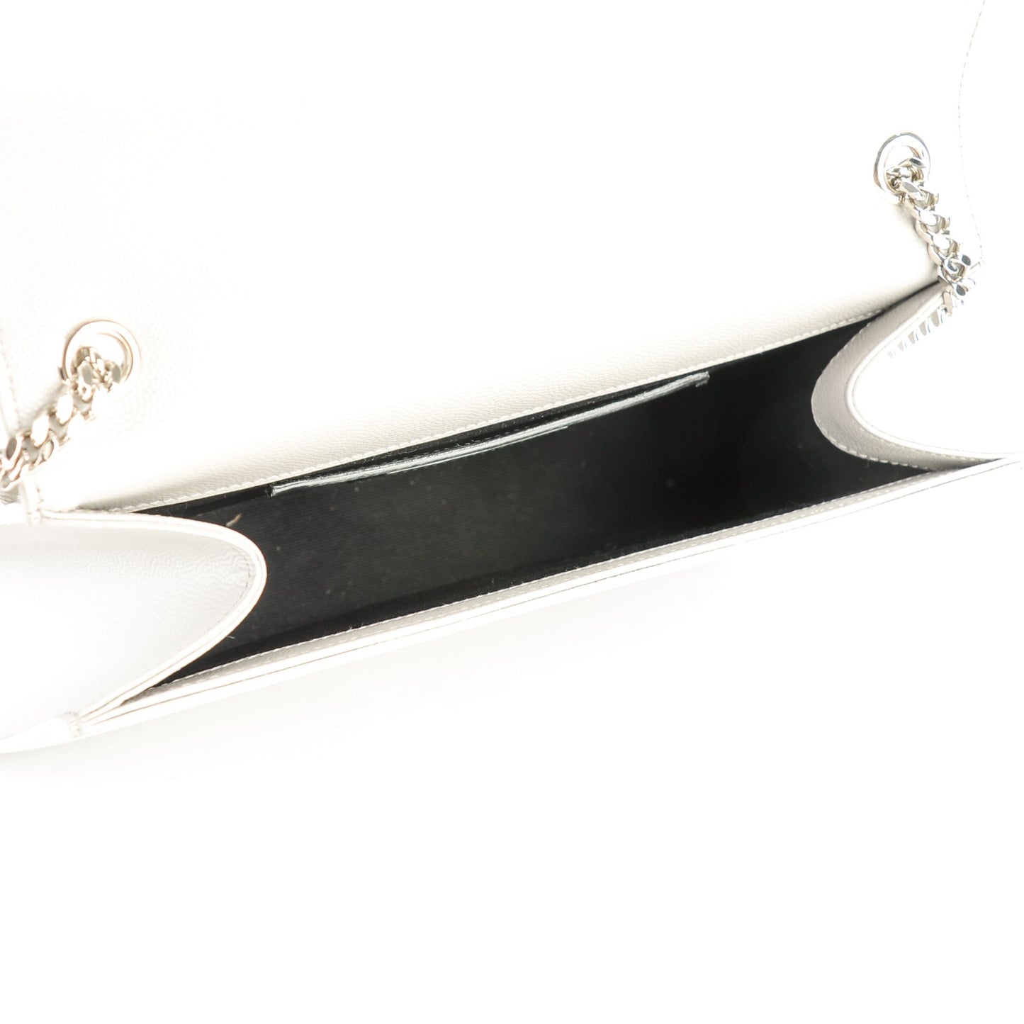 Grain De Poudre Medium Classic Monogram Kate Satchel Light Gray