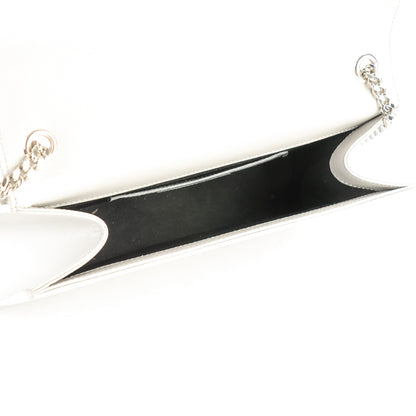 Saint Laurent Grain De Poudre Medium Classic Monogram Kate Satchel Light Gray 5 of 7