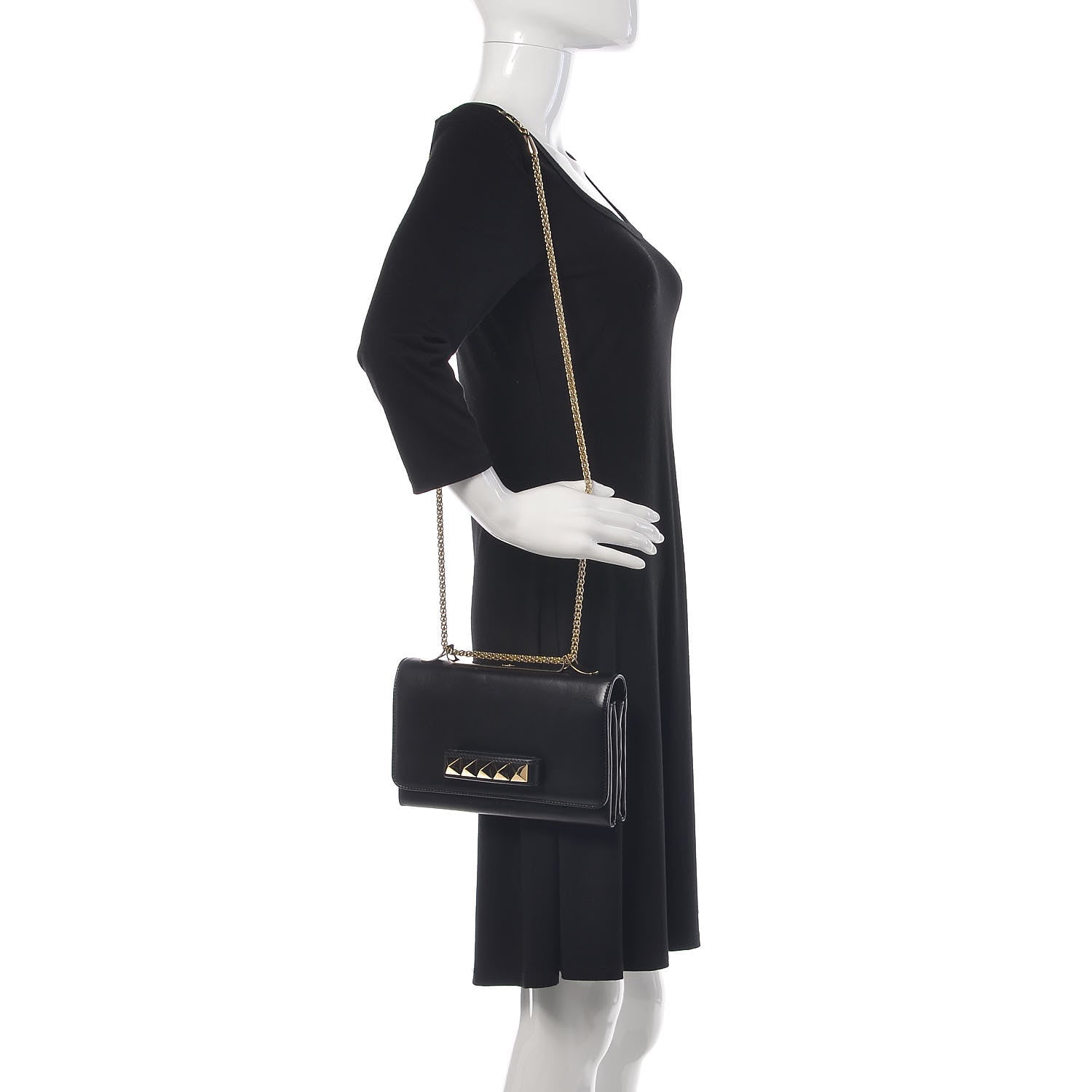 Valentino Garavani Nappa Va Va Voom Shoulder Bag Black 2 of 13