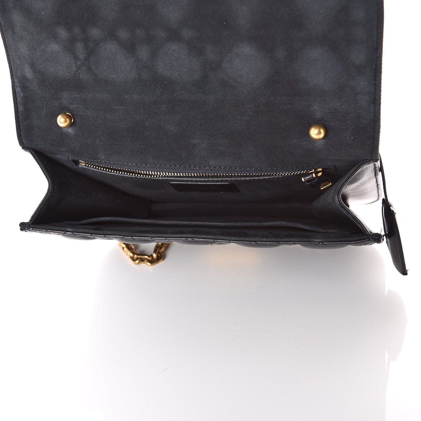 Lambskin Cannage Large Dioraddict Flap Bag Black