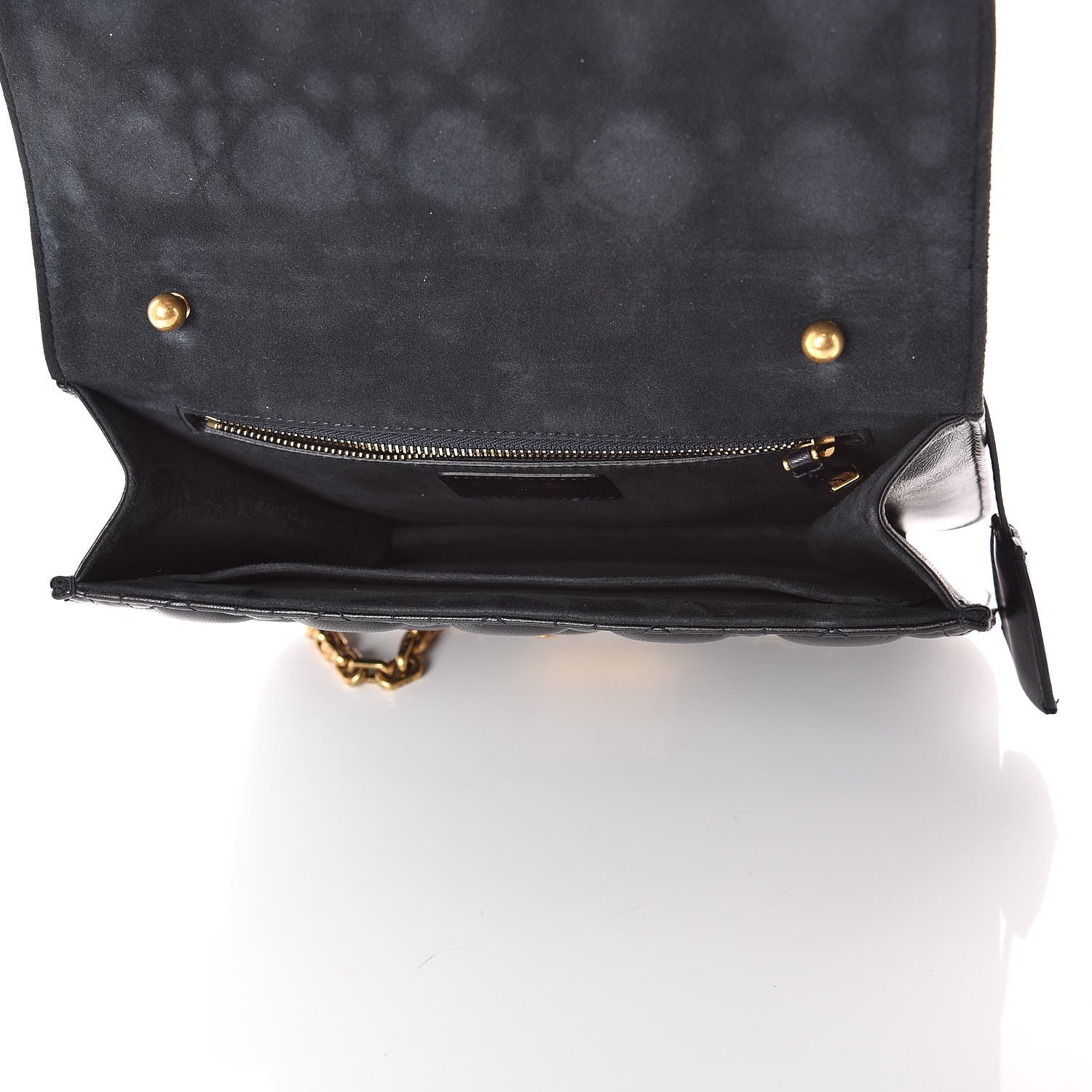 Christian Dior Lambskin Cannage Large Dioraddict Flap Bag Black 8 of 11