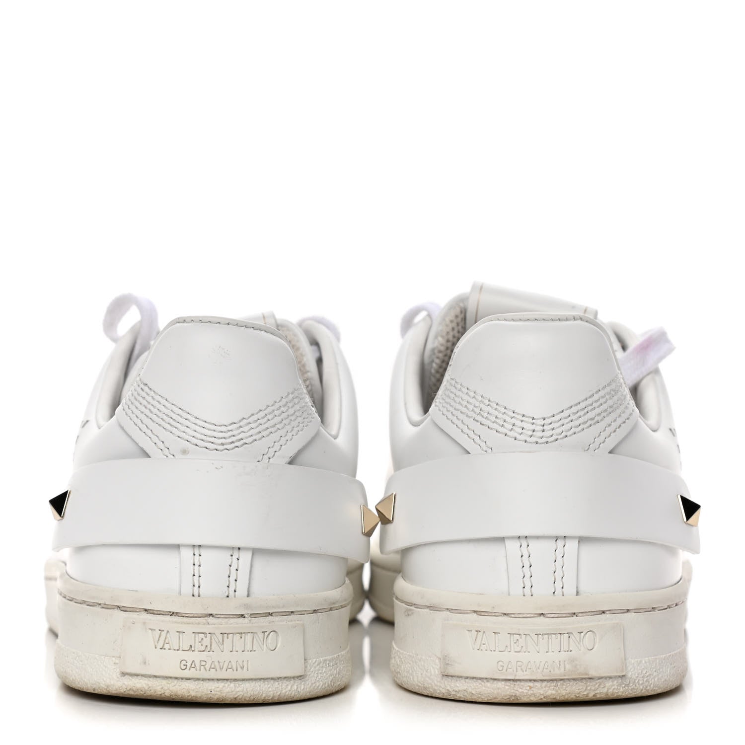 Valentino Garavani Calfskin Womens Backnet Sneakers 37.5 White 5 of 20