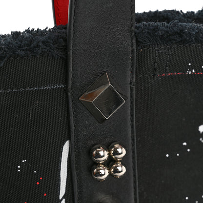 Christian Louboutin Canvas Printed Mini Frangibus Tote Black Multicolor 13 of 14
